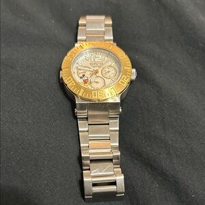 Invicta Two-Tone Gold and Silver Stainless Steel Mickey Mouse Watch